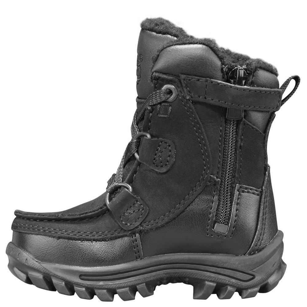 Bocanci De Zapada Timberland Copii Negrii - Toddler Chillberg Waterproof - Romania - DPMSEB431